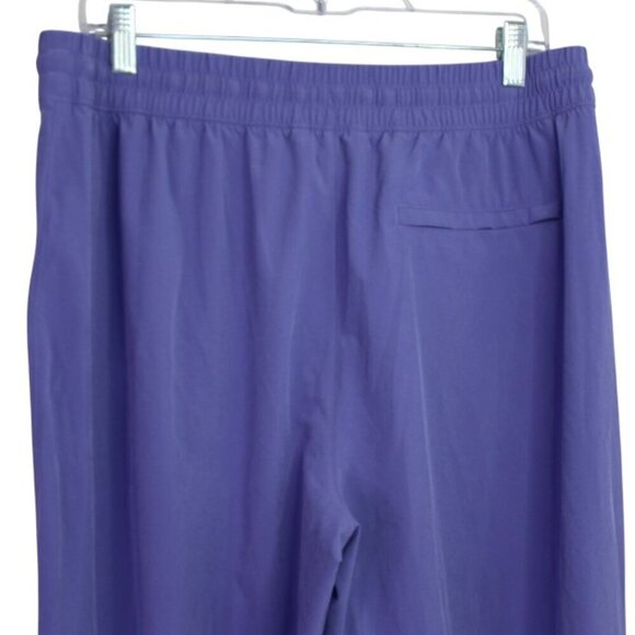 Athleta Women’s Purple Pants Hidden Zip Drawstring Elastic Waistband Size 12 - Picture 6 of 7